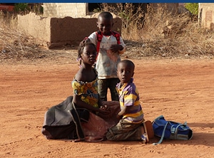 Enfants déplacés au Burkina Faso